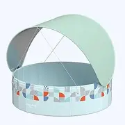 Outdoor Shade Folding Swimming Pool Non-Inflatable Kids' and Adults' Outdoor Swimming Pool Thickened Support for Summer Water Party Backyard Garden Lawn