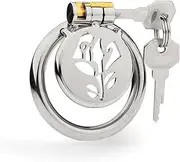 Sex Toys Stainless Steel Inverted Chastity Lock Chastity Device Male Beginner Cage Chastity Cage Penis Cage Penis Lock Massage to Prevent Erection Restraint for Men BDSM Penis Cage