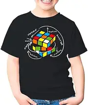 [SDVN] Funny Puzzle Cube Speed Cubing Computer Science Unisex Kids Shirt Gift Boy Girl Youth T-Shirt (Black;S)