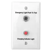 Dual-Lite Rmt Tst Sw,Steel,White,2 13/16,Emrg Lght SPRTS Dual-Lite SPRTS