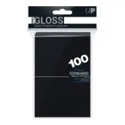 (100 Ct Pack) Ultra Pro Gaming & MTG Sleeves Deck Protector BLACK Standard Size