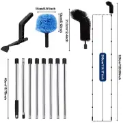 Gutter Cleaner Gutter Cleaning Tool With Flexible Bristle Telescopic AU∝]