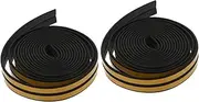 2pcs Self Adhesive Soundproof Seal Strip Collision Window Sealing Tape Flexible Weather Stripping for Doors and Windows