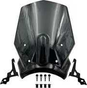 Fits for Honda CB650R 2019-2023 CB1000R 2018-2020 CB300R 2018-2022 Motorcycle Sports Touring PC Windshield Deflector(Black CB650R)