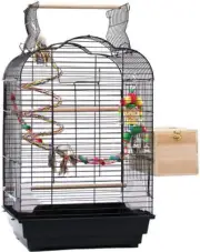 GROZY Portable Bird Cage Parrot Aviary Pet Stand-Alone Budgie Perch Castor 70...