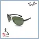 【RAYBAN】RB3386 004/9A 67mm 鐵灰 偏光墨綠款 雷朋太陽眼鏡 公司貨 JPG 京品眼鏡