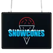 Benchmark Ultra-Brite Sign - Snow Cones, 120v (1 Each)