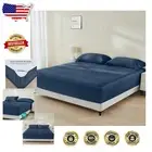 Super Soft King Size Cooling Sheet Set with Elastic Straps - 300TC Sateen