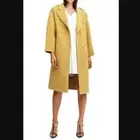 Belle & Bloom Aussie Sky Double-Breasted Wool Coat Yellow S