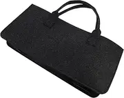 Gatuida 1Pc Portable Felt Storage Pouch Firewood Carrier Bag for Outdoor Use Deep for Firewood Logs and More