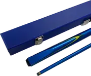 Cuemaster BLUE Metallic Pool Snooker Billiard Cue and Blue Cue Case