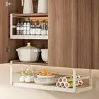 Expandable Under Cabinet Storage Rack Telescopic Cabinet Shelf Spice Holder _ha
