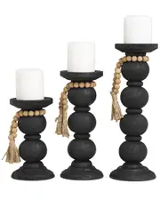 Peyton Lane Set of 3 Handmade Bubble Candle Holders