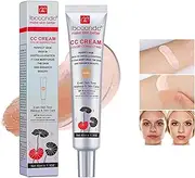 Color Correcting CC Cream,Hydrating CC Cream Foundation with Centella Asiatica Multi-Purpose Pre-makeup Primer Moisturizing Facial Concealer Sunscreen Full-Coverage with SPF 25 (dark, CC)