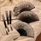 Bamboo Antique Folding Fan Chinese Style Dance Fan Portable Hand Held Fan