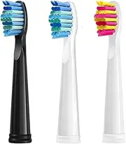 3/8/12/16 Pcs Replacement Brush Heads, Compatible For Seago Fairywill Electric Toothbrush Head Bristles Brush Refill Tooth Clean(3 Pcs mixed color)
