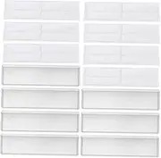 TEHAUX 1 Set Adhesive Index Card Pockets Card Holders with Strong Adhesive Backing for Organizing Labels for Whiteboards and Boxes