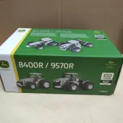 Ertl 1/64 John Deere 8400R / 9570R 100 Years Silver Set #45647A NIB