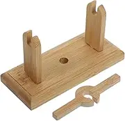 BESPORTBLE Bamboo Fan Display Stand Hand Fan Holder Fans Display Rack for Japanese and Chinese Fans Bamboo Folding Fan Displaying Bracket