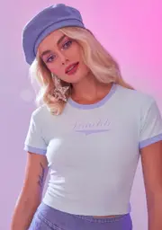 [Sugar Thrillz] Here Comes Trouble Ringer Tee