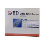 Becton Dickinson Ultra-Fine 31G Insulin Syringes 0.5ml 100IU/ml 328821 (100 pack)