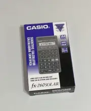 Casio Scientific Calculator fx-260 Solar With Slide On Hard Case Brand New