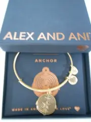 Alex and Ani ANCHOR II Expandable Bracelet Rafaelian Gold Finish NWTBC