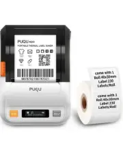 PUQU thermal smart label printer AQ00 portable mini white Bluetooth android IOS