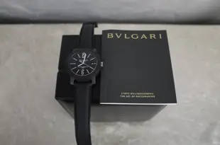 優買二手名牌店 BVLGARI 寶格麗 BVLGARI 40MM 康多堤 黑 碳纖維 機械錶 手錶 自動錶 城市 錶