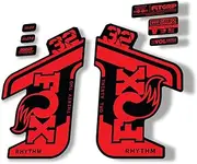Fork Replacement Decal Sticker Compatibale for Fox 32 2021 Rhythm Series Red (Matte)