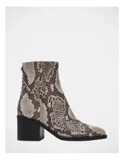 [Steve Madden] Admire Boots in Light Beige Snake