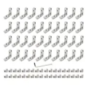 40Pcs/lot 2020 Extrusion Connectors 20 Series Aluminum Extrusion Corner with ...
