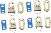 SEWACC Fashionable Lightweight 4pcs Metal Mortise Locks for Luggage Suitcases Travel Safety
