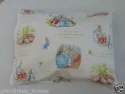 Peter Rabbit Pillowcase White Child Toddler Cot Size 100% Cotton