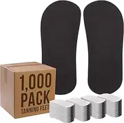 Belloccio 500 Pairs of Disposable Tanning Feet Pads (1000 Feet Total); Sunless Airbrush Spray Tanning Tent Foot Protection; (Color May Vary)