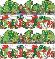 67ft Christmas Bulletin Board Borders Christmas Trees Stocking Bulletin Board Decorations Christmas Winter Border Paper Holiday Borders Border for School Classroom Office Party Wall Decor