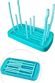Moonlitt Foldable Baby Bottle Drying Rack, Portable Bottle Dryer Holder for Nipples, Cups, Pump Parts and Accessories, Great for Travel and Home