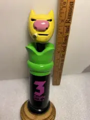 THREE FLOYDS GUMBALL HEAD SMOKING CAT Draft beer keg tap handle. INDIANA