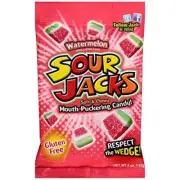 Sour Jacks Watermelon Soft and Chewy Mouth Puckering Candy, 5 Ounce -- 12 per...
