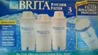 Brita Water Replacement Filters for Pitchers and Dispensers, 3 FILTERS BPA FREE