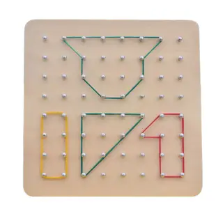 蒙氏創意幾何教具幼兒園早教開發益智數學 釘子板教具想象力開發玩具【KAKA】