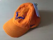 NEW Nike Rafa Nadal Aerobill Magma Orange Hat Cap Bull Logo Dri-Fit Heritage86