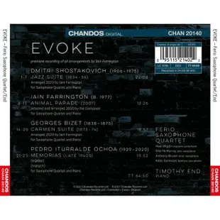 喚起 佛里歐薩克斯風四重奏 Ferio Saxophone Quartet Evoke CHAN20140