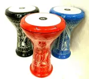 Drum Darbuka Doumbek Design Hand Percussion Instrument Nice Gift Blue Red Black