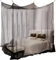Mosquito Net,4 Corner Post Durable Bed Canopy Mosquito Net Full Queen King Size