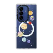Galaxy Z Fold7 Clear Magnetic Case Solar system 3