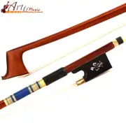 Master Pernambuco Violin Bow 4/4 Ebony Ebony Fleur-de-lys Frog Golden Parts Fast