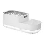 Kitchen Soap Dispenser with Sponge Holder Soap and Sponge- White G9F78540