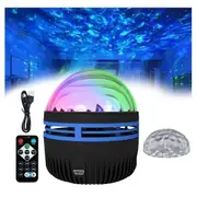 Northern Lights Projector, 2in1 Northern Lights and Ocean Waves Projector, Lights Projector,Night Light Projector Black
