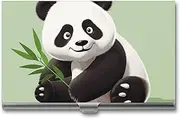 [LKHDS] Slim Aluminum Alloy Business Card Holder Cute Panda Pocket Business Card Case Portable Business Card Wallet Business Card Holders Handheld Card Box for Women Men, style, One size, Style, One